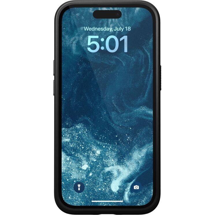 Защитный чехол Nomad Modern Leather Case для Apple iPhone 15 - Black: фото 8 из 14