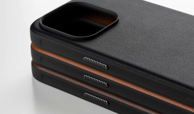 Защитный чехол Nomad Modern Leather Case для Apple iPhone 15 - Black: фото 13 из 14