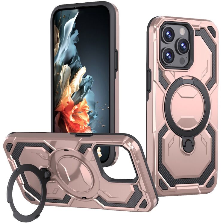 Защитный чехол Reframe Hybrid Magnetic для iPhone 15 Pro Max - Rose Gold (349674RG) Защитный чехол Reframe Hybrid Magnetic для iPhone 15 Pro Max - Rose Gold: фото 1 из 7