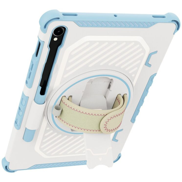 Захисний чохол Reframe Kickstand Strap для Samsung Galaxy Tab S7 / S8 / S9 / S9 FE (T870/T875/X700/X706/X710/X716/X510) - Blue: фото 4 з 18