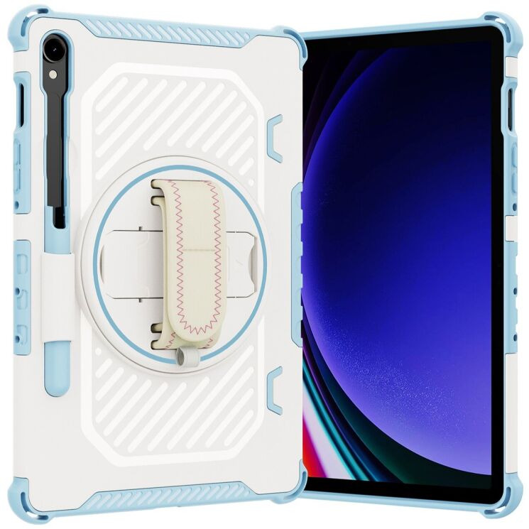 Захисний чохол Reframe Kickstand Strap для Samsung Galaxy Tab S7 / S8 / S9 / S9 FE (T870/T875/X700/X706/X710/X716/X510) - Blue: фото 2 з 18