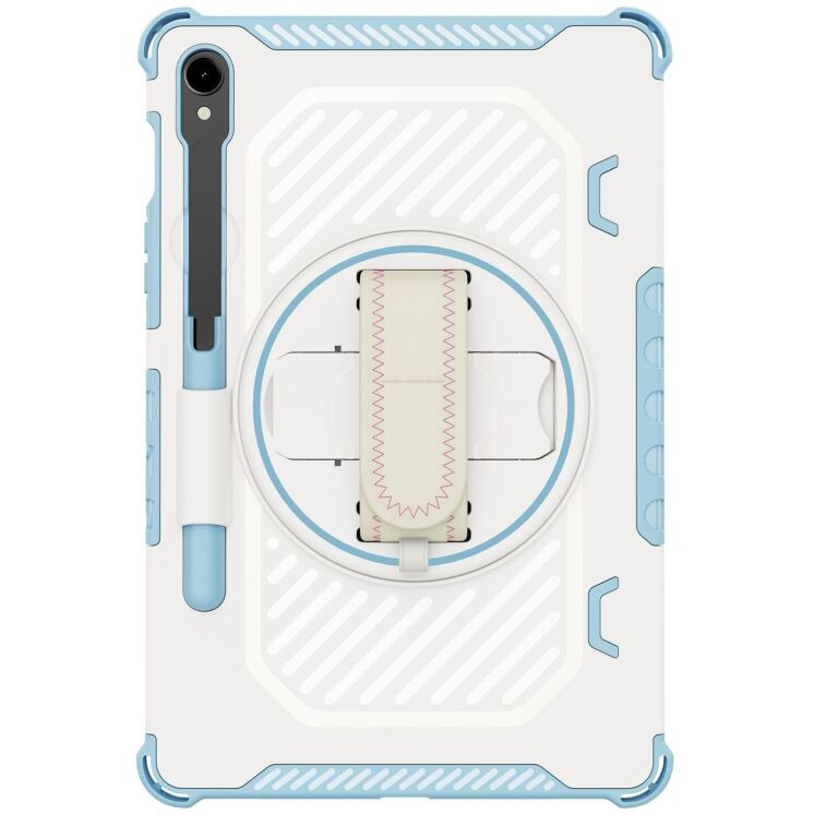 Захисний чохол Reframe Kickstand Strap для Samsung Galaxy Tab S7 / S8 / S9 / S9 FE (T870/T875/X700/X706/X710/X716/X510) - Blue: фото 6 з 18