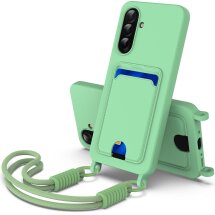 Захисний чохол Reframe Silicone Holder для Samsung Galaxy A36 (A366) / A56 (A566) - Green: фото 1 з 7