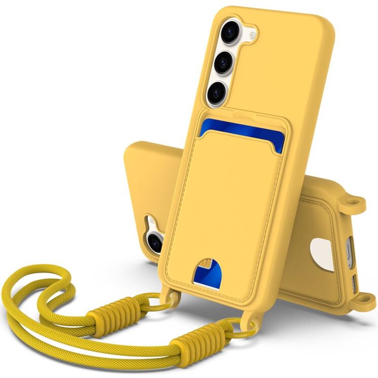 Защитный чехол Reframe Silicone Holder для Samsung Galaxy S23 (S911) - Yellow: фото 1 из 8