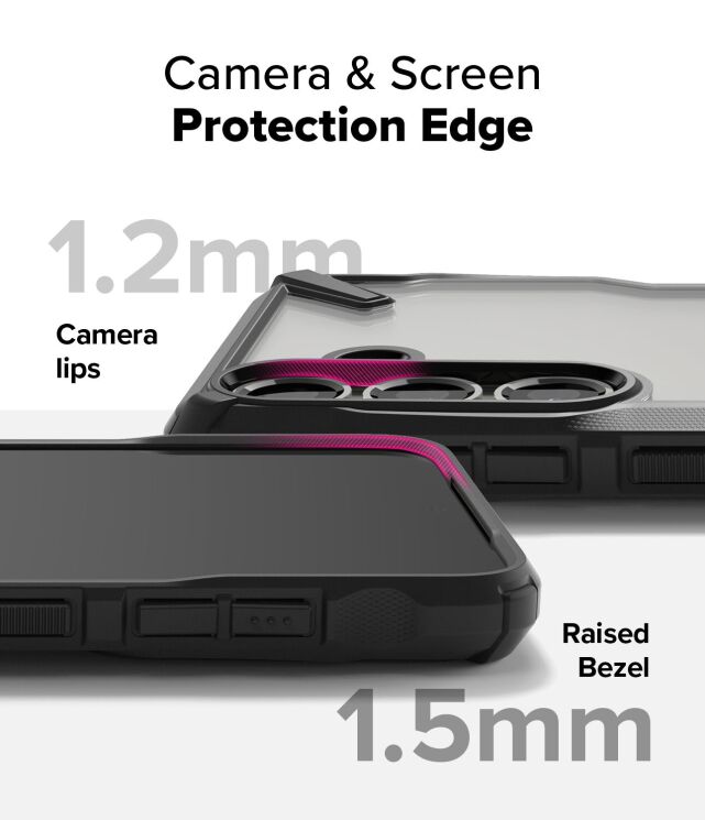 Захисний чохол Ringke Fusion X для Samsung Galaxy S25 Plus (S936) 8800274968660 - Black: фото 8 з 14