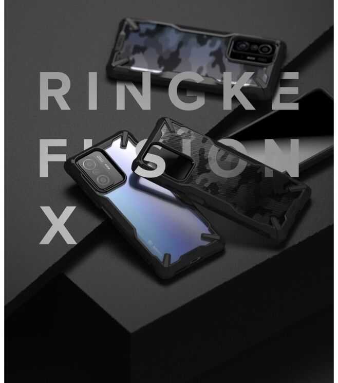 Защитный чехол RINGKE Fusion X для Xiaomi 11T / 11T Pro - Black: фото 5 из 10