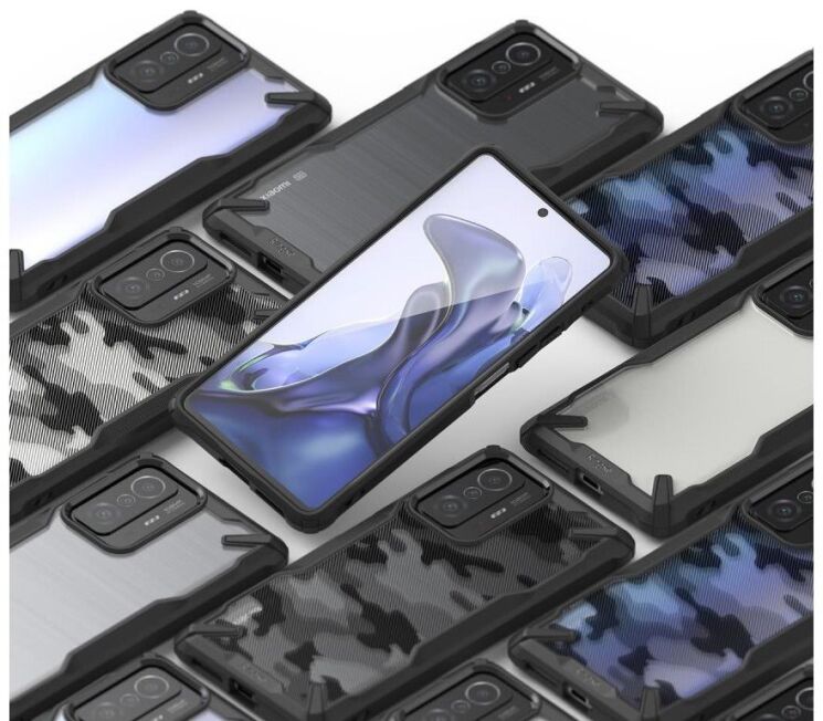 Защитный чехол RINGKE Fusion X для Xiaomi 11T / 11T Pro - Black: фото 8 из 10