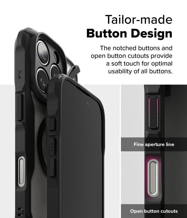 Защитный чехол Ringke Fusion X MagSafe для Apple iPhone 16 Pro Max (8800274962156) - Black: фото 14 из 16