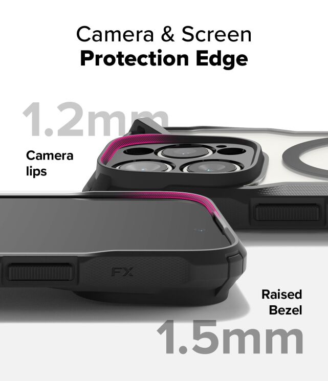 Защитный чехол Ringke Fusion X MagSafe для Apple iPhone 16 Pro Max (8800274962156) - Black: фото 11 из 16