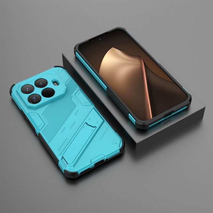 Захисний чохол з підставкою Deexe Bibercas для Xiaomi 15T Pro - Baby Blue (389844TT) Захисний чохол з підставкою Deexe Bibercas для Xiaomi 15T Pro - Baby Blue: фото 4 з 6