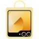 Защитный чехол Silicone Case (FF) для Samsung Galaxy Flip 6 (EF-PF741TYEGUA) - Yellow (357531Y). Фото 4 из 6