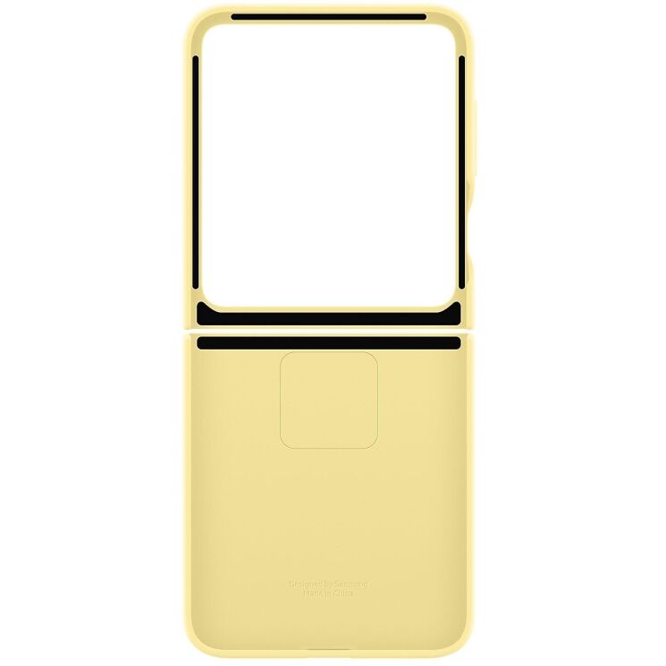 Защитный чехол Silicone Case (FF) для Samsung Galaxy Flip 6 (EF-PF741TYEGUA) - Yellow: фото 6 из 6