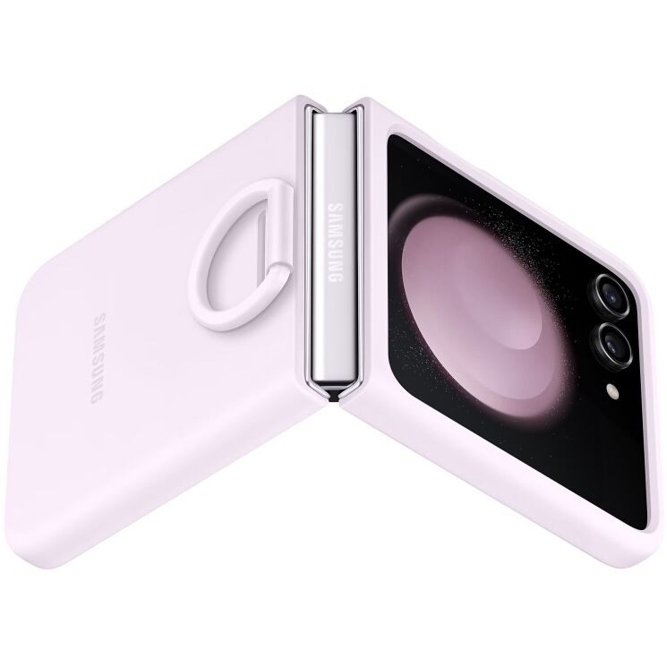 Захисний чохол Silicone Case with Ring для Samsung Galaxy Flip 5 (EF-PF731TVEGUA) - Lavender: фото 2 з 3