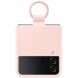 Защитный чехол Silicone Cover with Ring для Samsung Galaxy Flip 4 (EF-PF721TPEGUA) - Pink (302241P). Фото 3 из 6