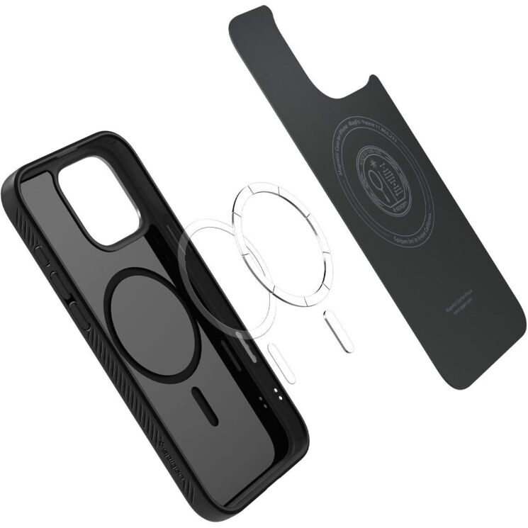 Защитный чехол Spigen Liquid Air T (MagFit) для iPhone 16 Pro (ACS09116) - Matte Black: фото 7 из 15
