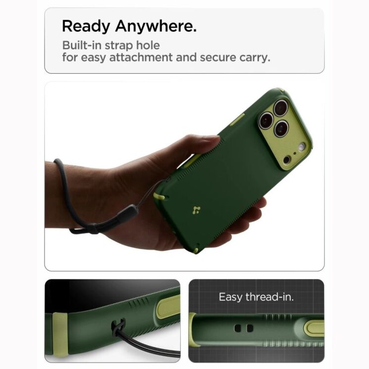 Защитный чехол Spigen Nano Pop Hybrid (MagFit) для iPhone 18 Pro (ACS12176) - Green: фото 14 из 14