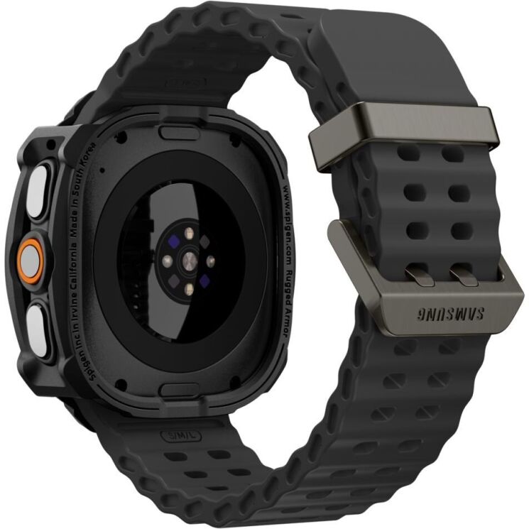 Защитный чехол Spigen Rugged Armor (FW) для Samsung Galaxy Watch Ultra 2 (ACS11611) - Matte Black (427012MB) Защитный чехол Spigen Rugged Armor (FW) для Samsung Galaxy Watch Ultra 2 (ACS11611) - Matte Black: фото 5 из 11