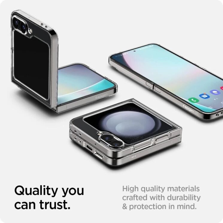 Захисний чохол Spigen (SGP) AirSkin (FF) для Samsung Galaxy Flip 6 - Crystal Clear: фото 17 з 18