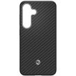 Захисний чохол Spigen (SGP) Enzo Aramid (MagFit) для Samsung Galaxy S25 (S931) ACS09121 / GP-FPS931PGABW - Black / Silver (375364BS)