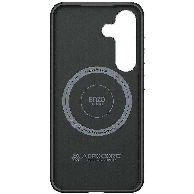 Захисний чохол Spigen (SGP) Enzo Aramid (MagFit) для Samsung Galaxy S25 (S931) ACS09121 / GP-FPS931PGABW - Black / Silver: фото 3 з 11