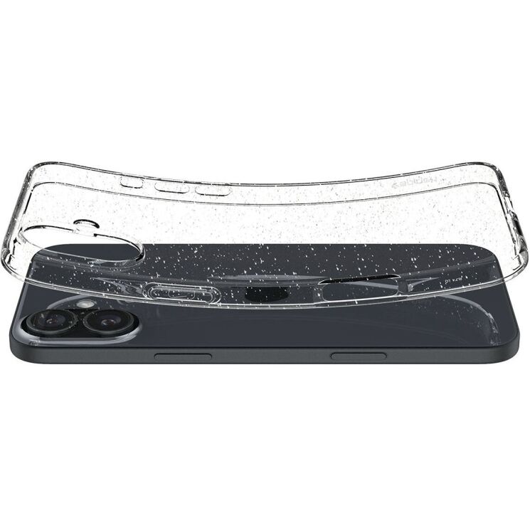 Защитный чехол Spigen (SGP) Liquid Crystal Glitter для Apple iPhone 16 Plus - Crystal Quartz: фото 8 из 14