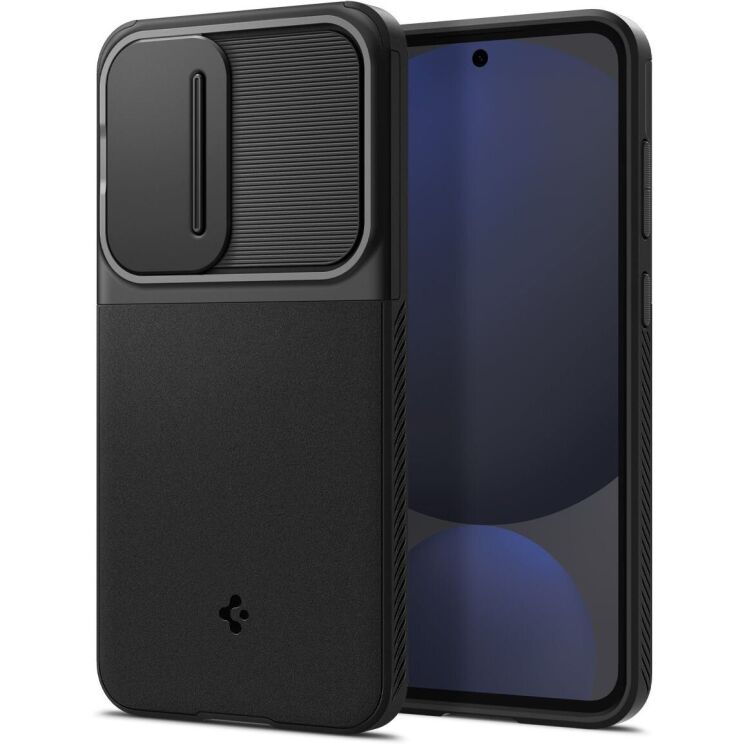 Защитный чехол Spigen (SGP) Optik Armor для Samsung Galaxy S24 FE (S721) - Black: фото 1 из 18