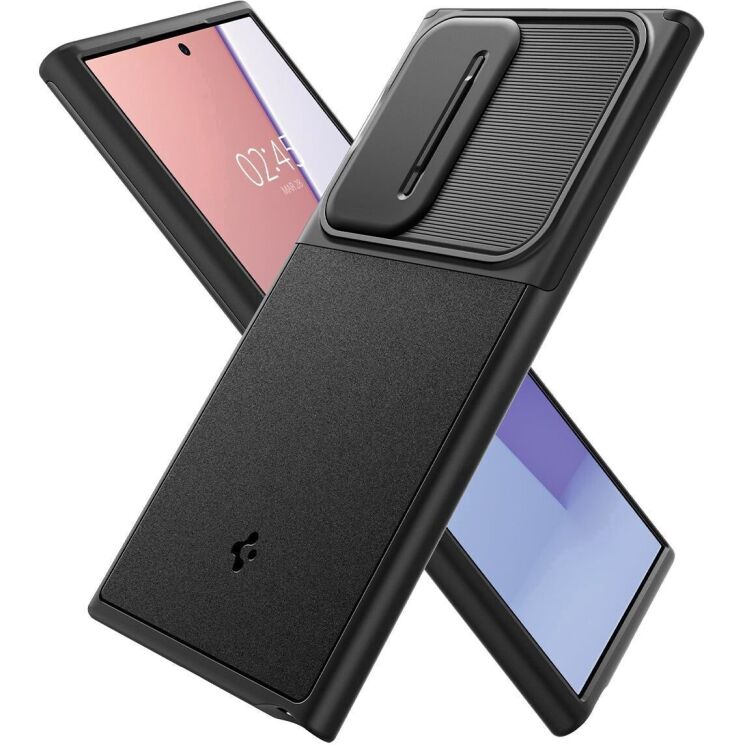 Защитный чехол Spigen (SGP) Optik Armor для Samsung Galaxy S24 Ultra (S928) - Black: фото 4 из 19