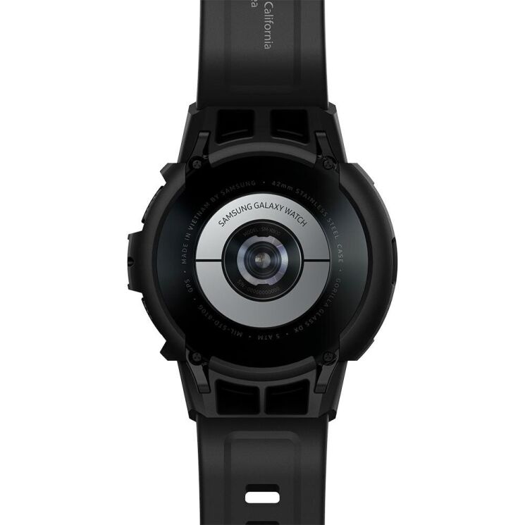 Захисний чохол Spigen (SGP) Rugged Armor Pro (FW) для Samsung Galaxy Watch 4 Classic (46mm) - Matte Black: фото 12 з 22
