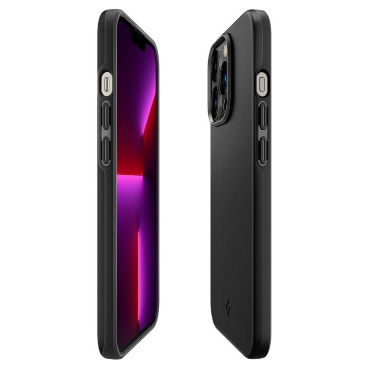 Защитный чехол Spigen (SGP) Thin Fit для Apple iPhone 13 Pro - Black: фото 4 из 19