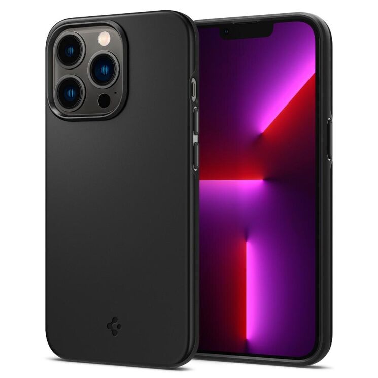 Защитный чехол Spigen (SGP) Thin Fit для Apple iPhone 13 Pro - Black: фото 1 из 19