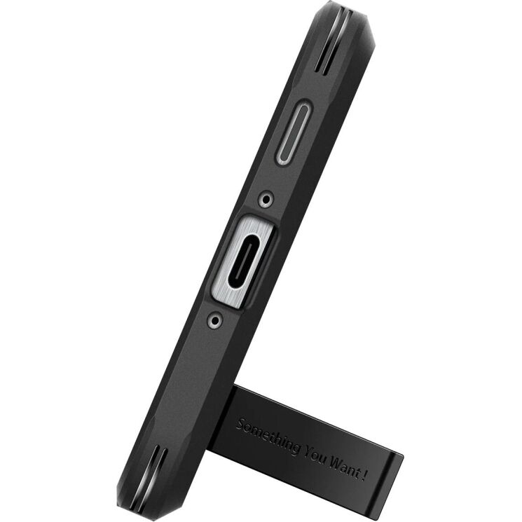 Защитный чехол Spigen (SGP) Tough Armor для Samsung Galaxy A56 (A566) ACS09294 - Black: фото 4 из 16