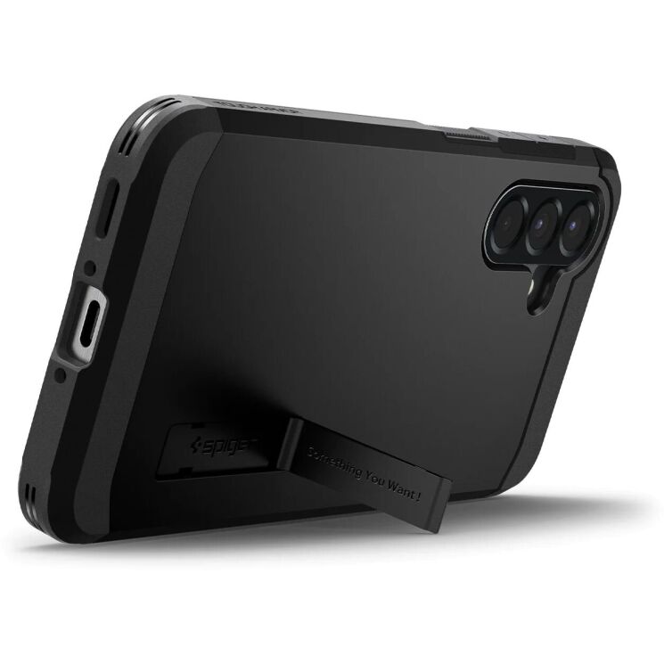 Защитный чехол Spigen (SGP) Tough Armor для Samsung Galaxy A56 (A566) ACS09294 - Black: фото 3 из 16