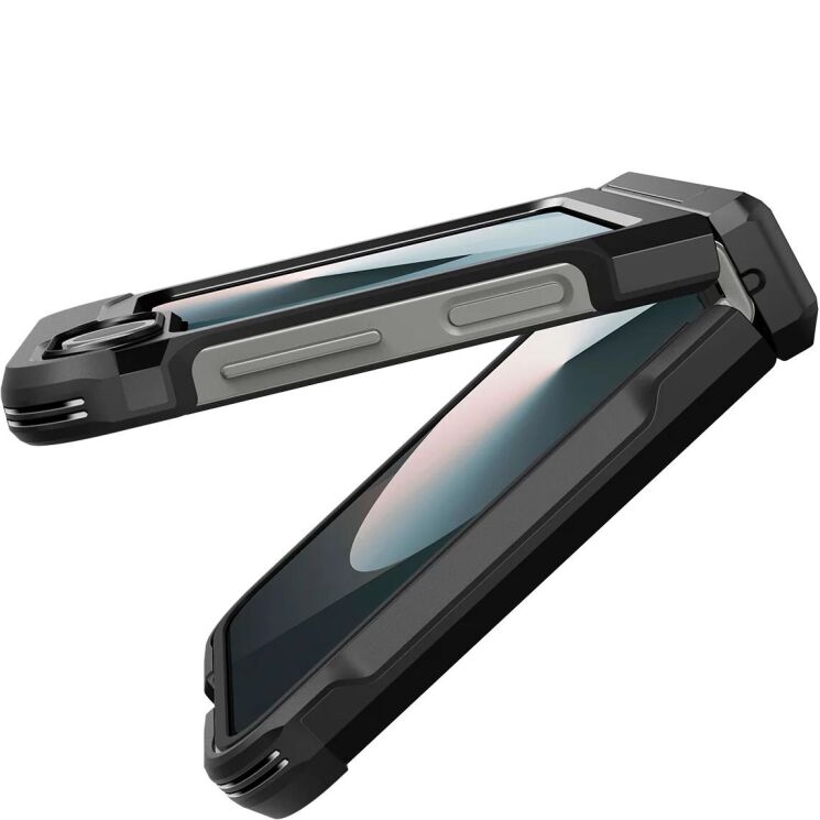 Защитный чехол Spigen (SGP) Tough Armor Pro (MagFit) для Samsung Galaxy Flip 6 / Flip 7 FE (ACS09807) - Black: фото 12 из 23