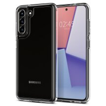 Захисний чохол Spigen (SGP) Ultra Hybrid для Samsung Galaxy S21 FE (G990) - Crystal Clear: фото 1 з 13