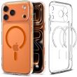 Защитный чехол Spigen Ultra Hybrid (MagFit) для iPhone 17 Pro Max (ACS11109) - Clear / Orange (389232O)