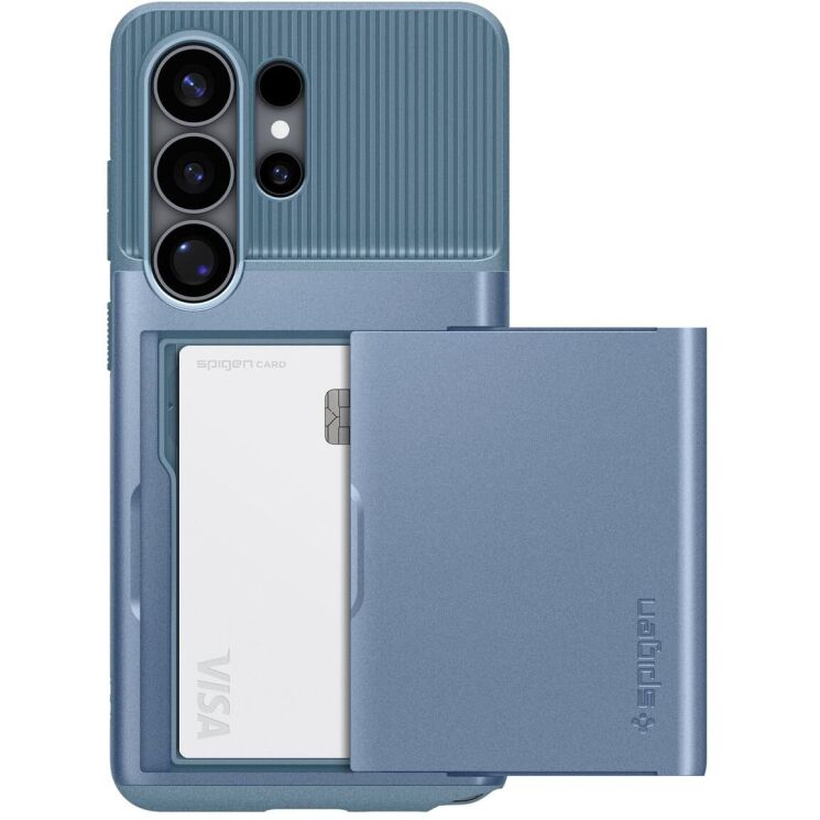 Защитный чехол Spigen Slim Armor CS для Samsung Galaxy S26 Ultra (S948) ACS11225 - Light Blue: фото 2 из 12