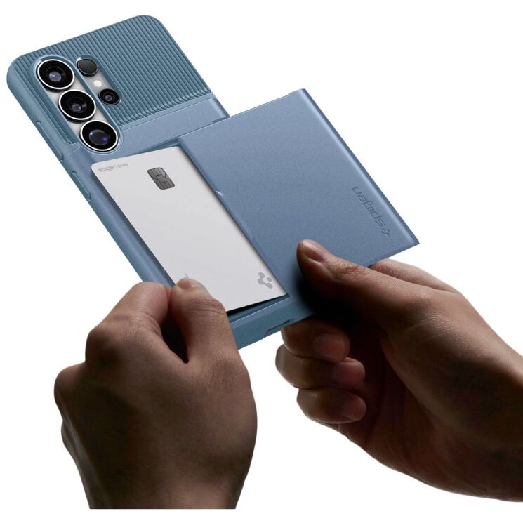 Защитный чехол Spigen Slim Armor CS для Samsung Galaxy S26 Ultra (S948) ACS11225 - Light Blue: фото 4 из 12
