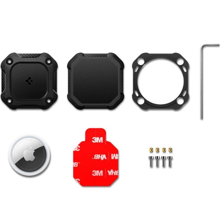 Захисний чохол Spigen Tough Armor (FA) для Apple AirTag / AirTag 2 (ACS09781) - Black: фото 8 з 14