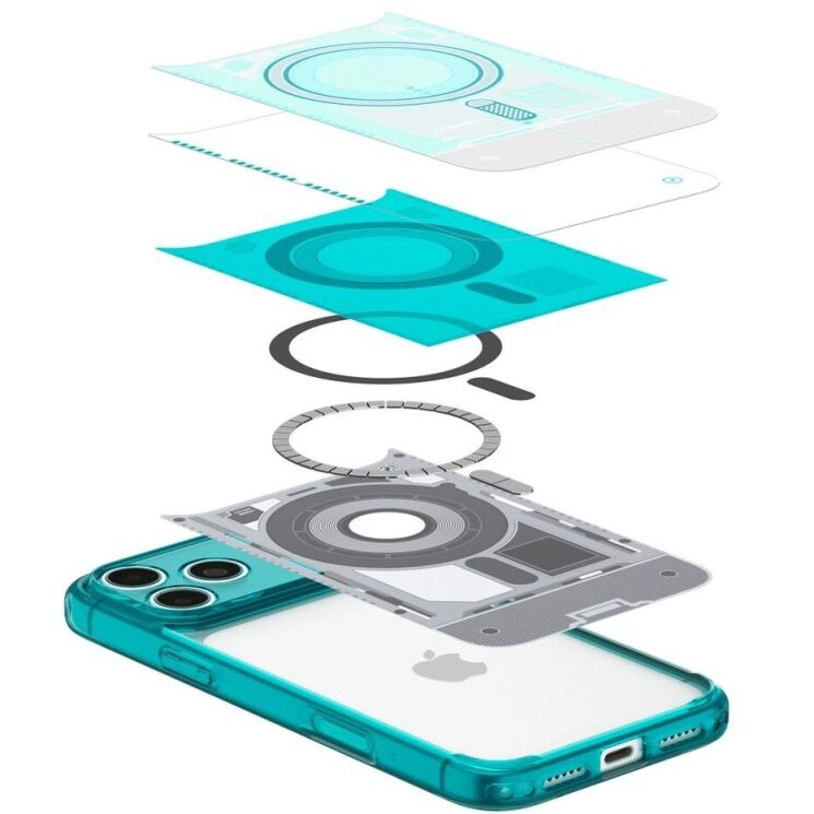 Захисний чохол Spigen Ultra Hybrid C-One (MagFit) для iPhone 18 Pro Max / 17 Pro Max (ACS11983) - Blue (440309L) Захисний чохол Spigen Ultra Hybrid C-One (MagFit) для iPhone 18 Pro Max / 17 Pro Max (ACS11983) - Blue: фото 6 з 15