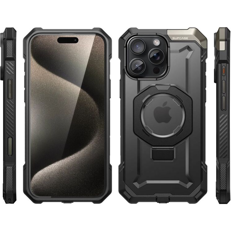 Защитный чехол Supcase UB Grip MagSafe для Apple iPhone 16 Pro (843439150522) - Black: фото 3 из 10