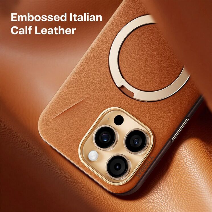 Захисний чохол TORRAS Ostand Q3 VegSkin (with MagSafe) для iPhone 16 Pro Max - Black: фото 6 з 9