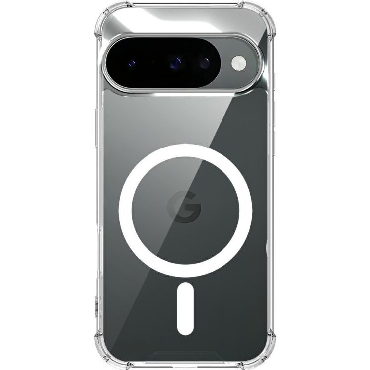 Защитный чехол UniCase AirBag Flow MagSafe для Google Pixel 11 / 11 Pro - Transparent: фото 2 из 14