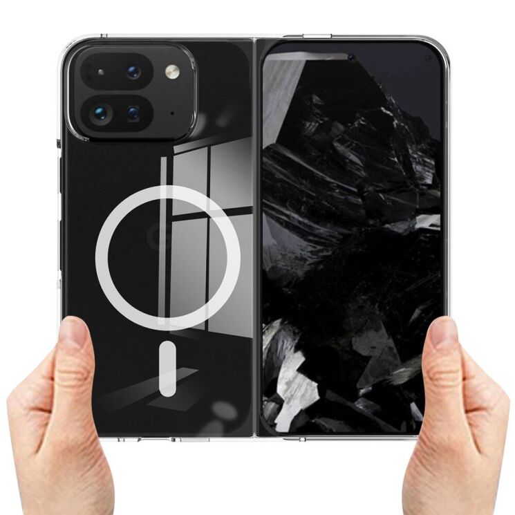 Захисний чохол UniCase AirBag MagSafe (FF) для Google Pixel 9 Pro Fold - Transparent: фото 10 з 10