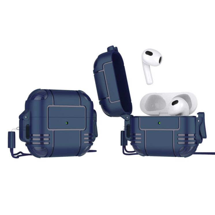 Захисний чохол UniCase Armor Shield для Apple AirPods 3 - Blue: фото 2 з 5