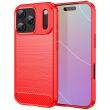 Захисний чохол UniCase Carbon для Apple iPhone 17 Pro - Red (387332R)