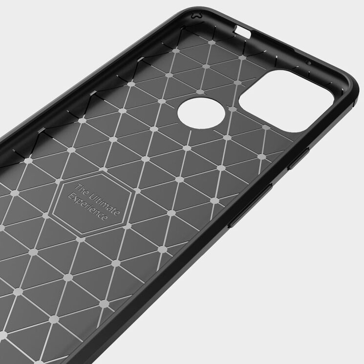 Захисний чохол UniCase Carbon для Google Pixel 5a - Black: фото 5 з 10