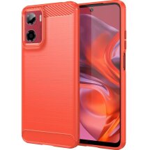 Защитный чехол UniCase Carbon для Motorola Moto G05 / Moto E15 - Red: фото 1 из 11