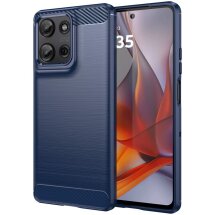 Защитный чехол UniCase Carbon для Motorola Moto G75 - Blue: фото 1 из 11