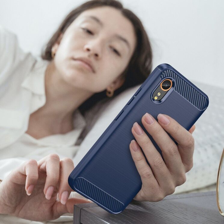 Захисний чохол UniCase Carbon для Samsung Galaxy Xcover 7 (G556) - Red: фото 7 з 8