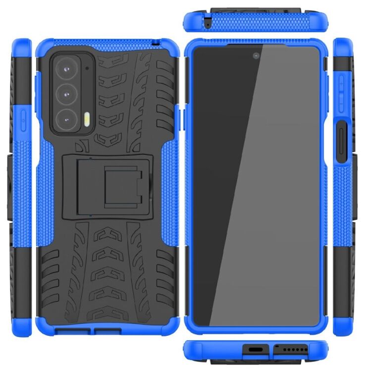 Захисний чохол UniCase Hybrid X для Motorola Edge 20 - Blue: фото 9 з 17